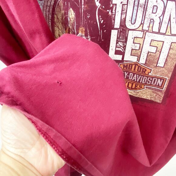 Vintage Hanes Looney Tunes Harley-Davidson T-Shirt 2XL Mens Motorcycle Racing - Picture 5 of 8